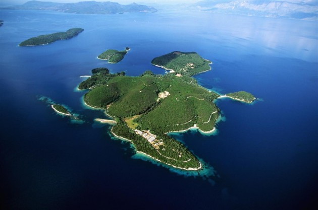 Island of the Onassis Family, Greece ca. 1970-1997 Skorpios, Epirus, Greece