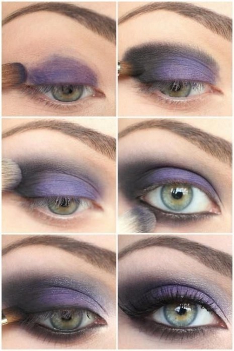 purple smokey eyes