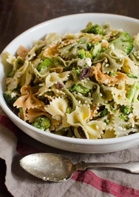 broccoli and feta pasta salad